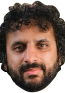 Nish Kumar Celebrity Face Mask Fancy Dress Cardboard Costume Mask