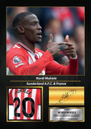 Nordi Mukiele Signed Football Memorabilia – Framed Autograph Display with Sunderland & France Tribute – Collector’s Gift