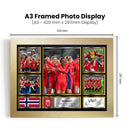 Norway Ladies Football Teams Framed Autographed Print - Limited Edition Autograph Fan Gift – Collectible Memorabilia Merchandise