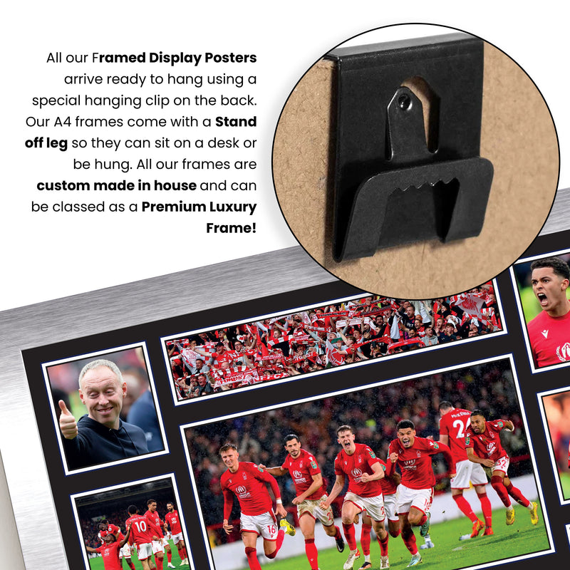 Nottingham Forest Premier League Football Team Framed Autographed Print - Limited Edition Autograph Fan Gift – Collectible Memorabilia Merchandise