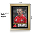 Oleksandr Zinchenko Printed Autograph Poster – Ukraine & Nottingham Forest Football Star Wall Art – Soccer Player Memorabilia Poster Print