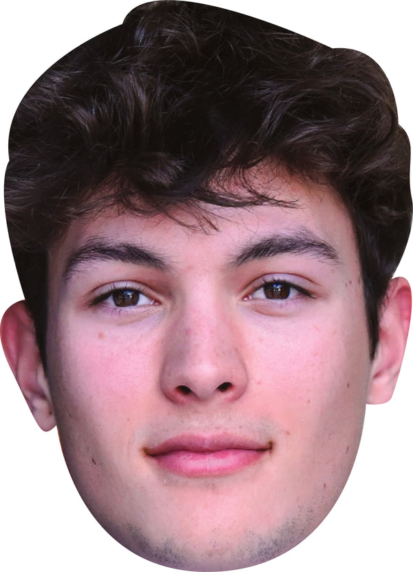 Oliver Bearman Facemask – F1 Motorsport Celebrity Card Face Mask – Celebrity Mask for Stag Do, Hen Night, Fancy Dress & Costume Parties