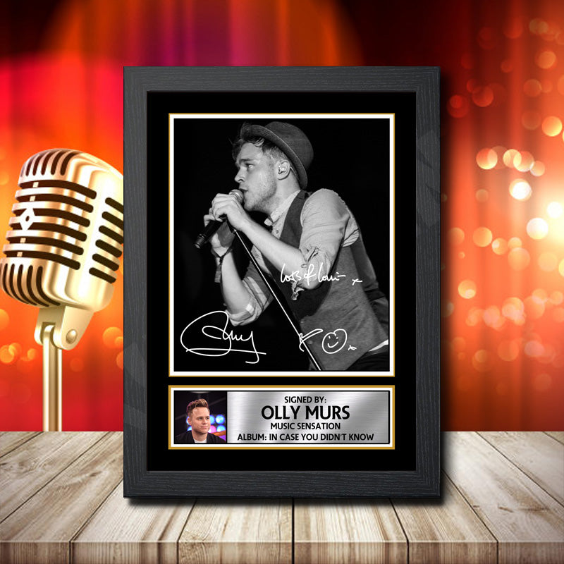 Olly Murs In Case You Didnt Know 1 Printed Signature Music Star Poster Print Framed Wall Art Gift – Olly Murs In Case You Didnt Know 1 Printed Signature Music Star Poster Print