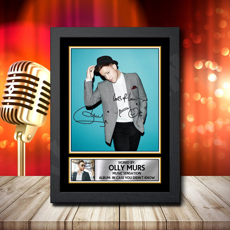 Olly Murs In Case You Didnt Know 2 Printed Signature Music Star Poster Print Framed Wall Art Gift – Olly Murs In Case You Didnt Know 2 Printed Signature Music Star Poster Print