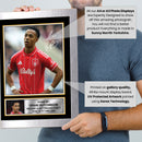 Omari Hutchinson Printed Autograph Poster – England & Nottingham Forest Football Star Wall Art – Soccer Player Memorabilia Poster Print