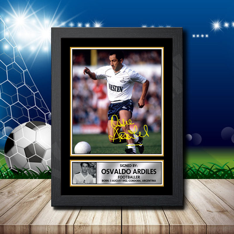 Ossie Ardilles Printed Signature Footballers Star Poster Print Framed Wall Art Gift – Ossie Ardilles Printed Signature Footballers Star Poster Print