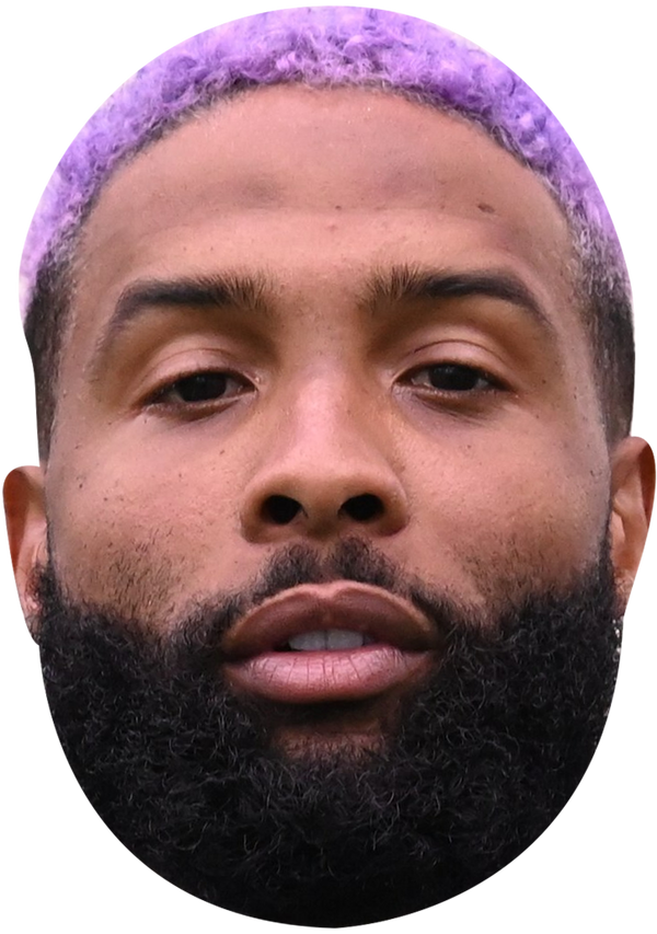 Odell Beckham Celebrity Face Mask Fancy Dress Cardboard Costume Mask