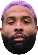 Odell Beckham Celebrity Face Mask Fancy Dress Cardboard Costume Mask