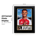 Ollie Watkins Signed Autographed Portrait Poster Print – England & Aston Villa F.C. Striker – Football Memorabilia Wall Art for Fans & Collectors – Premier League Star