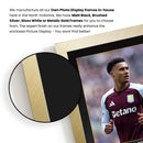 Ollie Watkins Printed Signed Poster – Aston Villa FC & England Forward Tribute Wall Art with Jersey & Bio Plaque – Premier League Football Memorabilia for Fans & Collectors