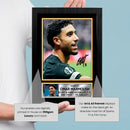 Omar Marmoush Signed Autographed Portrait Poster Print – Egypt & Club Football Forward – Football Memorabilia Wall Art for Fans & Collectors