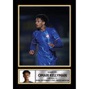 Omari Kellyman Signed Poster Print – Chelsea FC Tribute Wall Art with Signature & Action Pose – UK Midfield Talent Memorabilia for Premier League Fans & Collectors