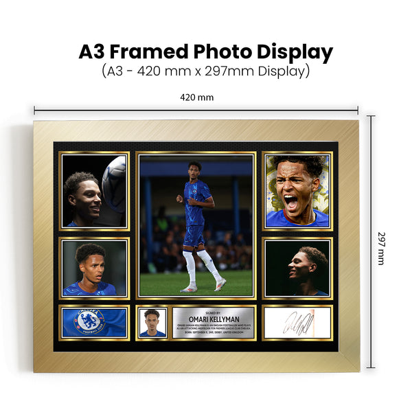 Omari Kellyman Printed Signature Football Poster Print