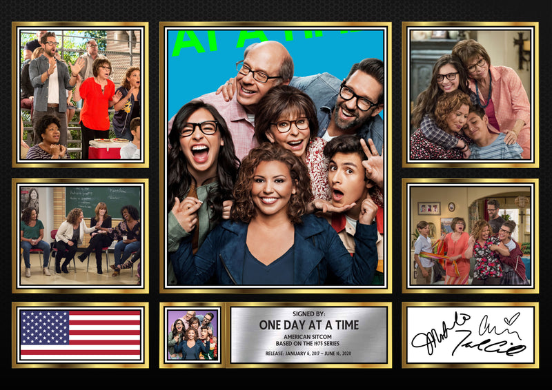 One Day at a Time Netflix Shows Framed Autographed Print - Limited Edition Autograph Fan Gift – Collectible Memorabilia Merchandise