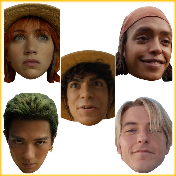 One Piece Strawhat Crew Pack Netflix Face Mask