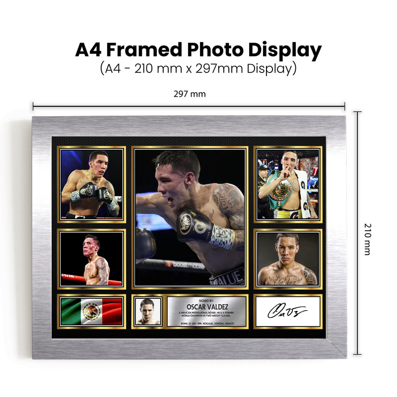 Oscar Valdez top boxer Autographed Print Landscape