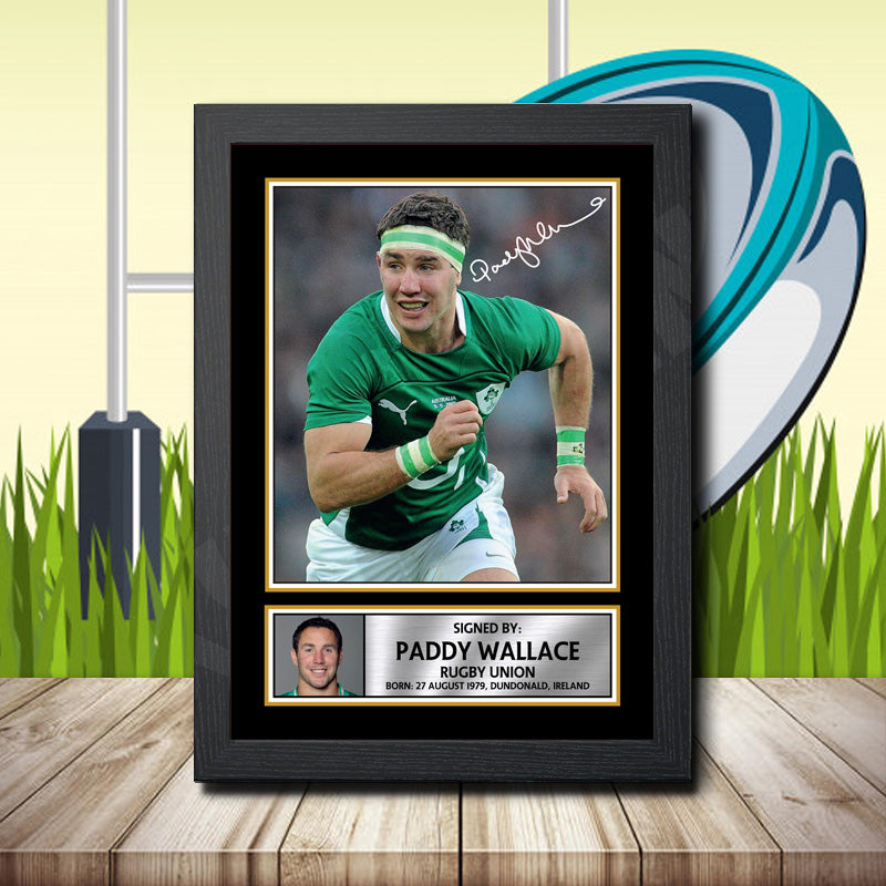 Paddy Wallace 1 Printed Signature Rugby Star Poster Print Framed Wall Art Gift – Paddy Wallace 1 Printed Signature Rugby Star Poster Print