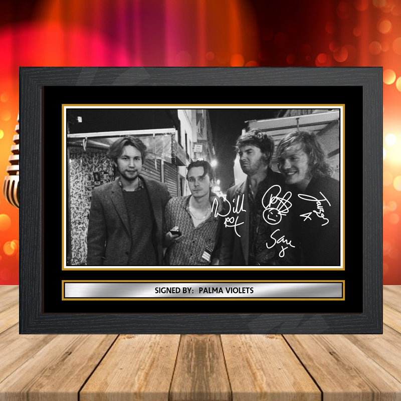 Palma Violets 4 – Printed Signature Music-Landscape Star Print – Palma Violets 4