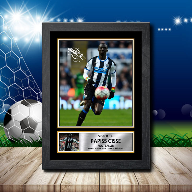 Papiss Cisse 2 Printed Signature Footballers Star Poster Print Framed Wall Art Gift – Papiss Cisse 2 Printed Signature Footballers Star Poster Print