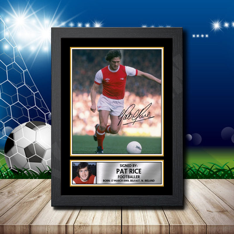 Pat Rice Arsenal Printed Signature Footballers Star Poster Print Framed Wall Art Gift – Pat Rice Arsenal Printed Signature Footballers Star Poster Print