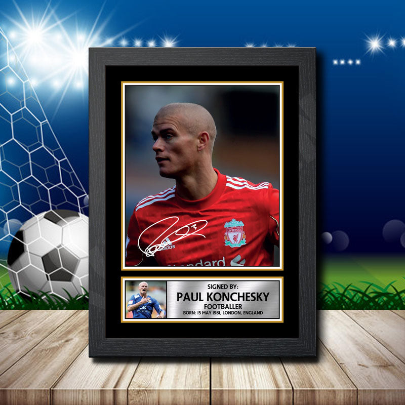 Paul Konchesky Printed Signature Footballers Star Poster Print Framed Wall Art Gift – Paul Konchesky Printed Signature Footballers Star Poster Print