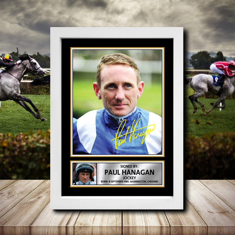 Paul Hanagan 2 Printed Signature Horse-Racing Star Poster Print Framed Wall Art Gift – Paul Hanagan 2 Printed Signature Horse-Racing Star Poster Print