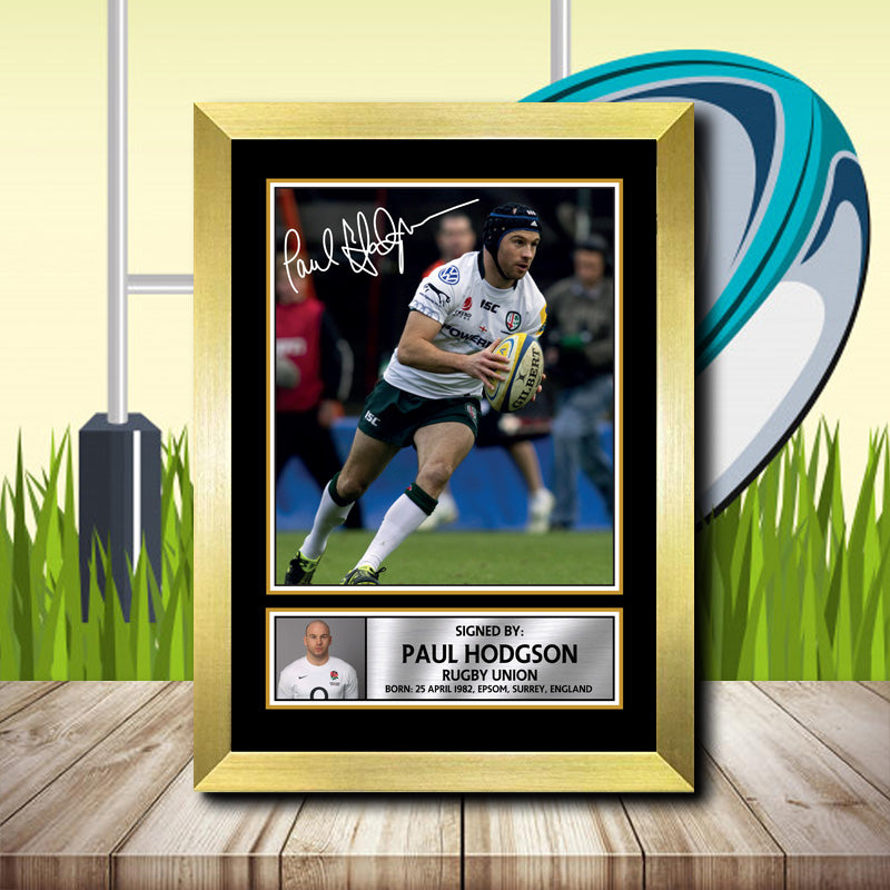Paul Hodgson 2 Printed Signature Rugby Star Poster Print Framed Wall Art Gift – Paul Hodgson 2 Printed Signature Rugby Star Poster Print