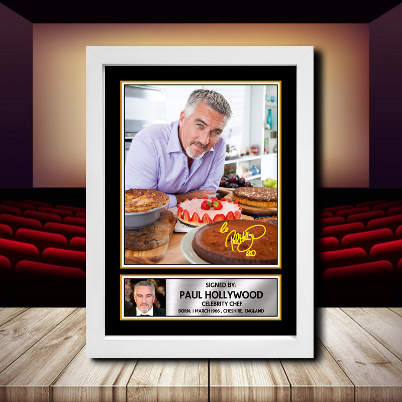 Paul Hollywood Printed Signature Movie Star Poster Print Framed Wall Art Gift – Paul Hollywood Printed Signature Movie Star Poster Print