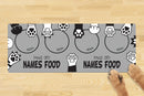 Personalised Dog Bowl Mat (880mm x 300mm)(4 Bowl Design) - PAWS OFF 2