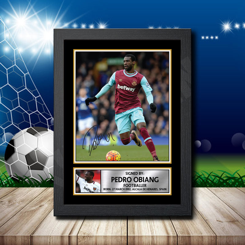 Pedro Obiang 1 Printed Signature Footballers Star Poster Print Framed Wall Art Gift – Pedro Obiang 1 Printed Signature Footballers Star Poster Print