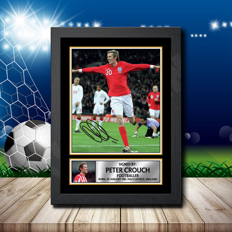 Peter Crouch 2 Printed Signature Footballers Star Poster Print Framed Wall Art Gift – Peter Crouch 2 Printed Signature Footballers Star Poster Print