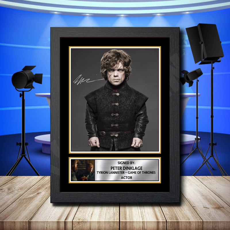 Peter Dinklage Printed Signature Television Star Poster Print Framed Wall Art Gift – Peter Dinklage Printed Signature Television Star Poster Print
