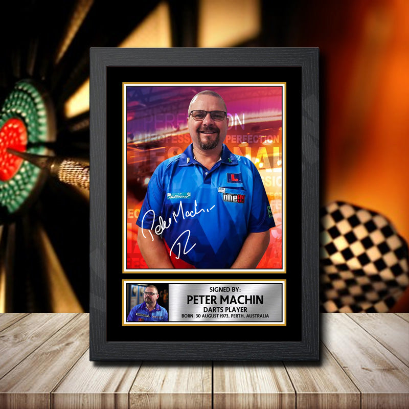 Peter Machin 2 Printed Signature Darts Star Poster Print Framed Wall Art Gift – Peter Machin 2 Printed Signature Darts Star Poster Print