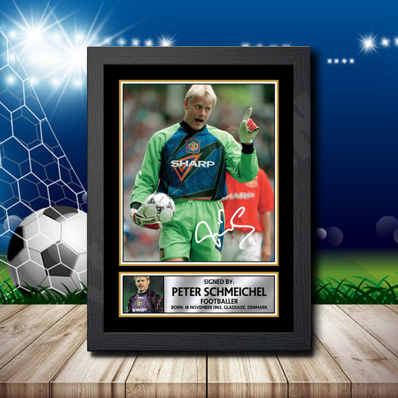 Peter Schmeichel 1 Printed Signature Footballers Star Poster Print Framed Wall Art Gift – Peter Schmeichel 1 Printed Signature Footballers Star Poster Print