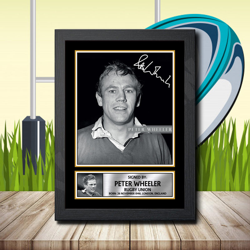 Peter Wheeler 1 Printed Signature Rugby Star Poster Print Framed Wall Art Gift – Peter Wheeler 1 Printed Signature Rugby Star Poster Print