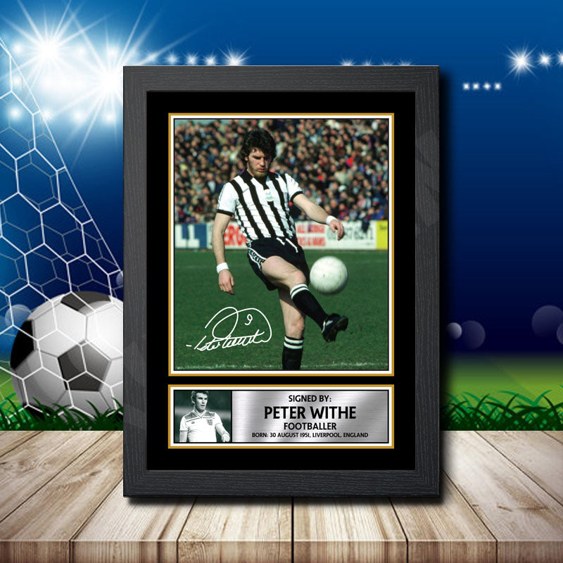 Peter Withe Printed Signature Footballers Star Poster Print Framed Wall Art Gift – Peter Withe Printed Signature Footballers Star Poster Print
