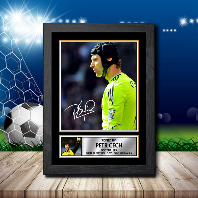 Petr Cech Chelsea 2 Printed Signature Footballers Star Poster Print Framed Wall Art Gift – Petr Cech Chelsea 2 Printed Signature Footballers Star Poster Print