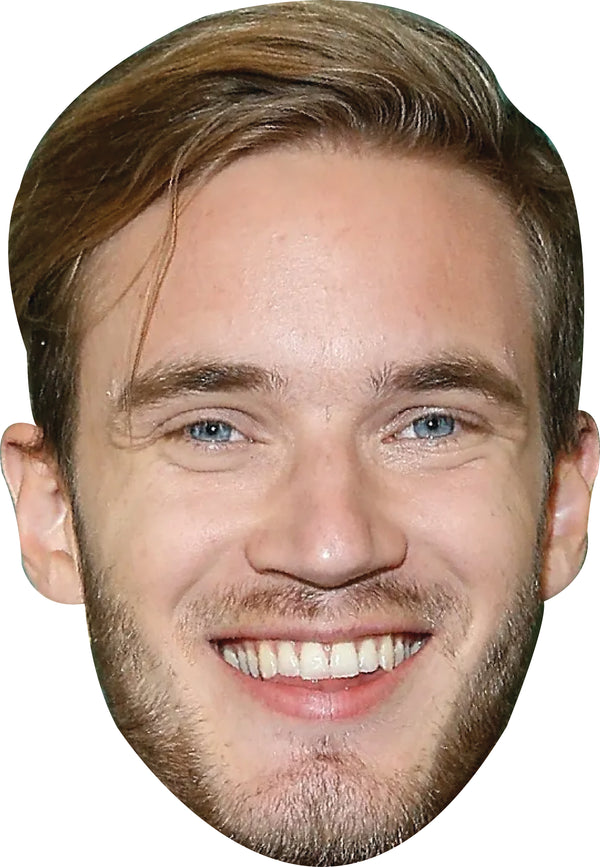 Pewdiepie Face Mask – Fancy Dress Cardboard Costume Mask