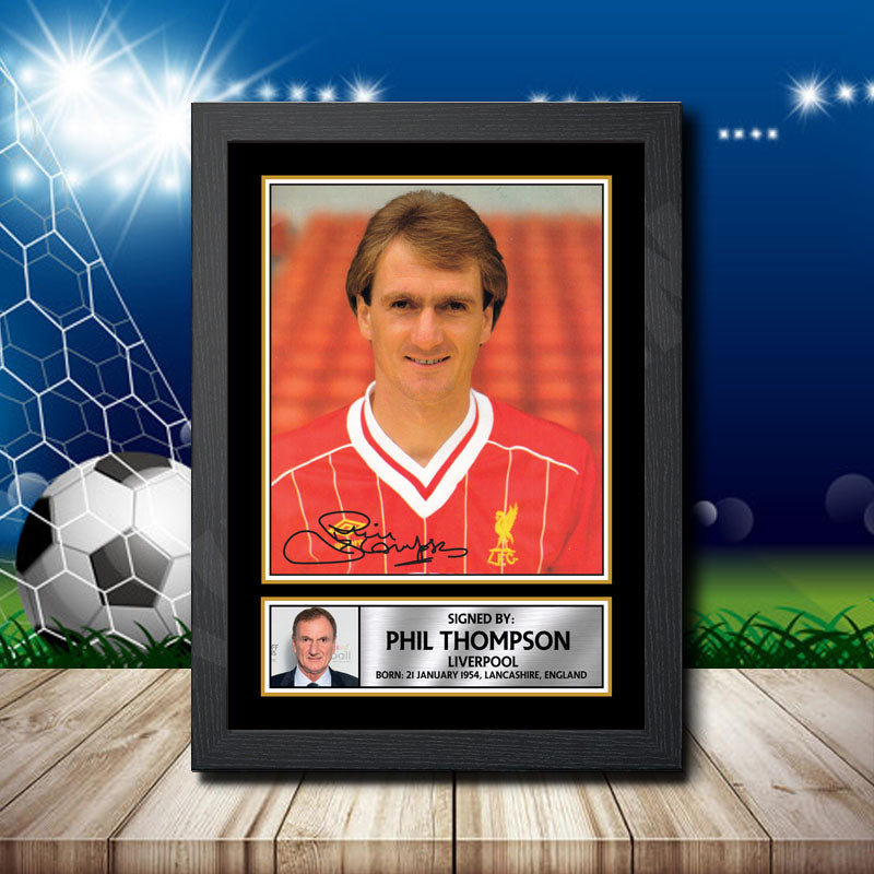 Signed Footballer Posters Phil Thompson 1 Signed Autographed Footballe