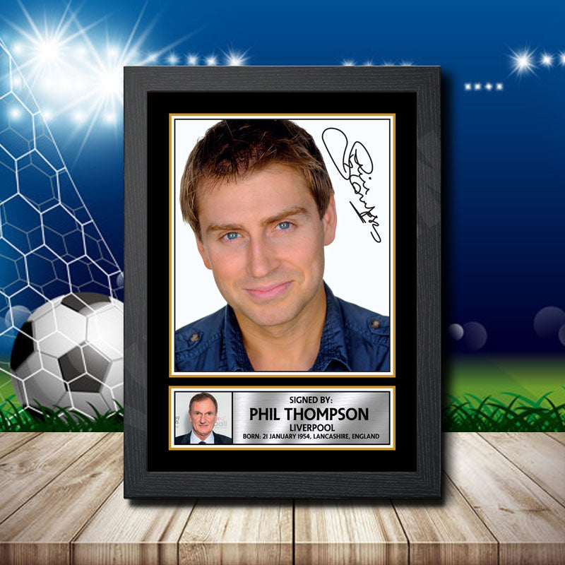 Phil Thompson 2 Printed Signature Footballers Star Poster Print Framed Wall Art Gift – Phil Thompson 2 Printed Signature Footballers Star Poster Print
