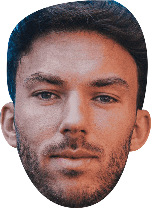 Pierre Gasly Face Mask – F1 Motorsport Celebrity Card Face Mask – Celebrity Mask for Stag Do, Hen Night, Fancy Dress & Costume Parties