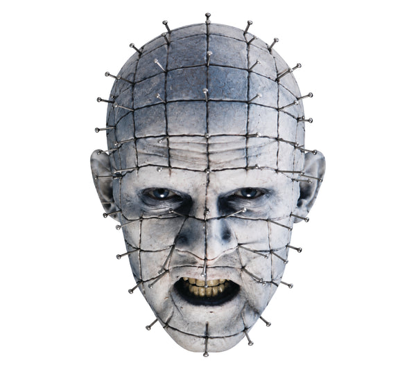 Pinhead Mask –  Horror Movie Villain Face Mask, Hellraiser-Inspired Scary Halloween Mask – Halloween, Funny Mask for Stag Do, Hen Night, Horror Fancy Dress Costume Accessory for Cosplay, Parties and Haunted House Events