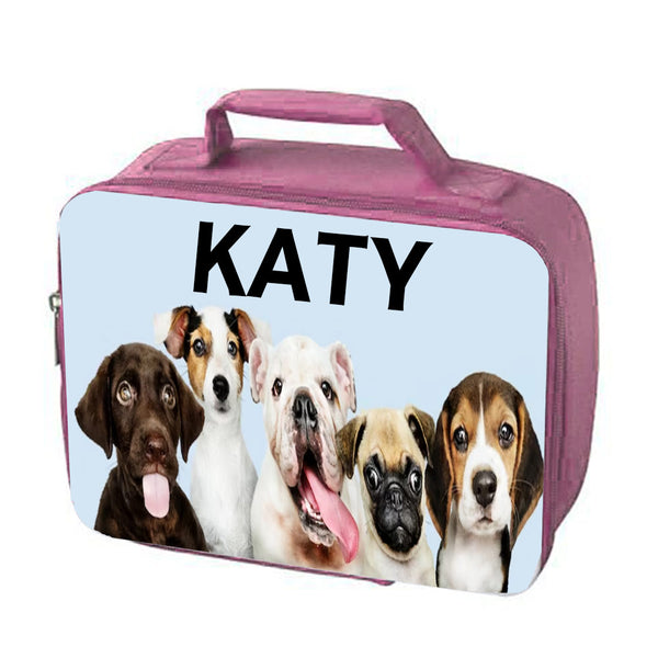 Pink Personalised Custom Image Kids Insulated Lunch Cooler Bag - Any Image Your
