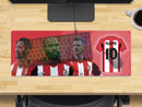 Personalised Brentford Extra Large Mouse Mat (800mm x 300mm) - PINNOCK, MEE, MBUEMO