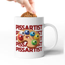 Rude Swear Word Printed Mug Design - P*SSARTIST (3 Colours)