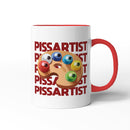 Rude Swear Word Printed Mug Design - P*SSARTIST (3 Colours)