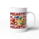 Rude Swear Word Printed Mug Design - P*SSARTIST (3 Colours)