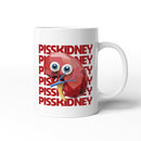 Rude Swear Word Printed Mug Design - P*SSKIDNEY (3 Colours)