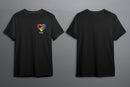 Pride LGBTQ+ T-Shirt Unisex - Pride Month - Pride March - LGBTQ+ Clothing-Rainbow Tee-Gay Pride T-Shirt- Black White Tee