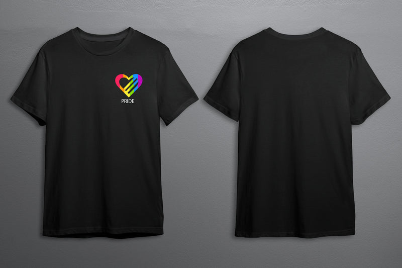 Pride LGBTQ+ T-Shirt Unisex - Pride Month - Pride March - LGBTQ+ Clothing-Rainbow Tee-Gay Pride T-Shirt- Black White Tee